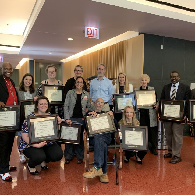 2019 Department Award winners