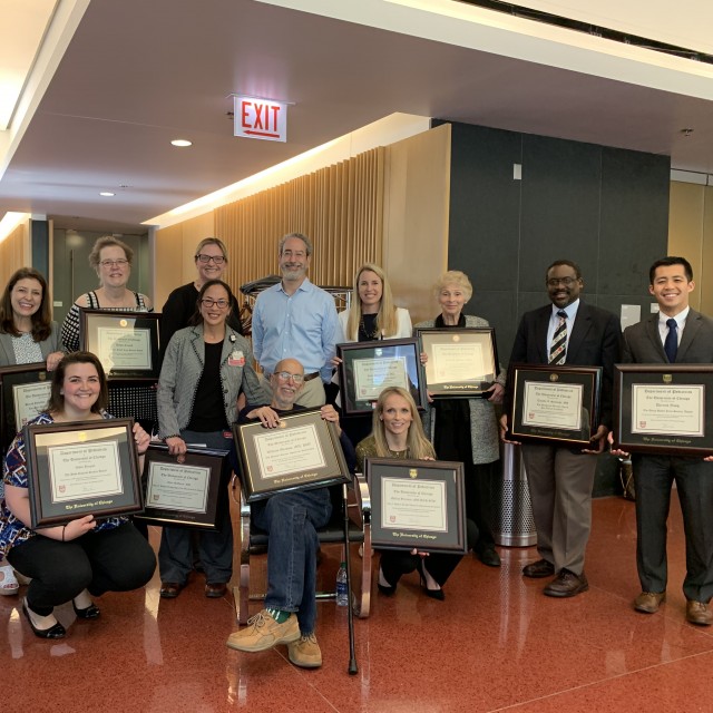 2018 Department Award winners